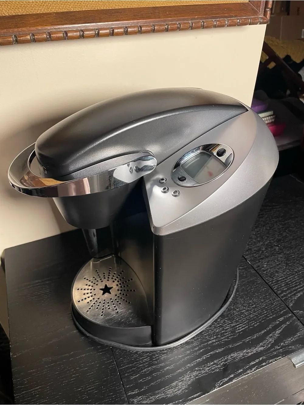 Keurig K60 Classic Digital Single-Serve Coffee Maker - Black with Silver Accents